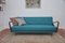 Turquoise Sleeping Sofa, 1960s 4