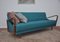 Turquoise Sleeping Sofa, 1960s 2