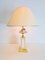 Vintage Regency Obst Tischlampe aus Messing von Le Dauphin, 1970er 8