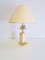 Vintage Regency Brass Crystal Fruit Table Lamp from Le Dauphin, 1970s 1