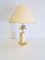 Vintage Regency Brass Crystal Fruit Table Lamp from Le Dauphin, 1970s, Image 1