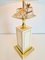 Vintage Regency Brass Crystal Fruit Table Lamp from Le Dauphin, 1970s 2