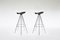 Beech & Chrome Jamaica Bar Stools by Pepe Cortés for Amat, 1990s, Set of 2 2