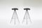 Beech & Chrome Jamaica Bar Stools by Pepe Cortés for Amat, 1990s, Set of 2 1