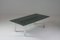 Brushed Aluminum Coffee Table & Glass Tray, 1970s 2