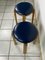 Vintage Stool in Wood and Leather from Ikea, 1960s, Set of 2 5