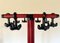 Red and Black Coat Rack, 1980s 7