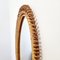 Vintage Oval Bamboo Mirror from Franco Albini, Italy, 1970s, Image 4