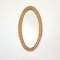 Vintage Oval Bamboo Mirror from Franco Albini, Italy, 1970s 9