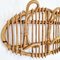 Vintage Rattan Bamboo Wall Hanger, Italy, 1970s 4