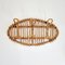 Vintage Rattan Bamboo Wall Hanger, Italy, 1970s 1