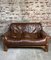 Vintage Sofa in Wood and Leather in the style of Percival Lafer, 1960s 1