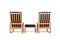 BM-2254 Sled Chairs and Stool by Børge Mogensen for Fredericia, 1960s, Set of 3, Image 8