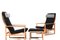 BM-2254 Sled Chairs and Stool by Børge Mogensen for Fredericia, 1960s, Set of 3 4