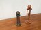 Postmoderne Vintage Kerzenhalter aus Holz, 1960er, 2er Set 2