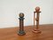 Postmoderne Vintage Kerzenhalter aus Holz, 1960er, 2er Set 1