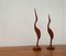 Mid-Century Wooden Teak Birds, 1960s, Set of 2 11