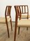 Model 83 Chairs in Teak by Niels O. Møller for J.L. Møllers, 1950s, Set of 6 10