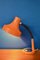 Lámpara de escritorio italiana en naranja, años 70, Imagen 3