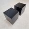 Tavolini in marmo nero, Italia, anni '80, set di 2, Immagine 8