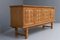 Modernes dänisches Brutalistisches Vintage Eichenholz Sideboard von Henning Kjærnulf, 1960er 14