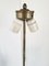 Lámpara de mesa columna iónica grande bañada en plata, años 70, Imagen 11
