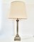 Large Ionic Silver-Plated Column Table Lamp, 1970s, Image 1