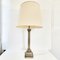 Large Ionic Silver-Plated Column Table Lamp, 1970s 12