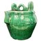 19th Century Chinese Green Ceramic Tea Flask 1