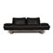 Black Leather 6600 Three-Seater Sofa from Rolf Benz 1