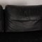 Black Leather 6600 Three-Seater Sofa from Rolf Benz 3