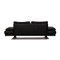 Black Leather 6600 Three-Seater Sofa from Rolf Benz 8