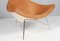 Coconut Chair in Tan Leather, White Shell & Chrome by George Nelson for Vitra, 1970s 5