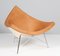 Coconut Chair in Tan Leather, White Shell & Chrome by George Nelson for Vitra, 1970s 1