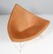 Coconut Chair in Tan Leather, White Shell & Chrome by George Nelson for Vitra, 1970s, Image 2