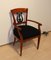 Biedermeier Sessel aus Kirschholz mit Lyra Dekor, Süddeutschland, 1820er 15
