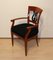 Biedermeier Sessel aus Kirschholz mit Lyra Dekor, Süddeutschland, 1820er 3