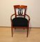Biedermeier Armchair in Cherry Wood with Lyre Decor, South Germany, 1820s, Image 14