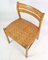 Dining Chairs with Wicker Seats attributed to Børge Mogensen for C.M. Madsen, 1960s, Set of 4 3