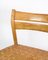 Dining Chairs with Wicker Seats attributed to Børge Mogensen for C.M. Madsen, 1960s, Set of 4, Image 5
