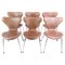 Series Seven Model 3107 Chairs by Arne Jacobsen for Fritz Hansen, Set of 6 1