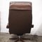 Vintage Scandinavian Patchwork Swivel Leather Armchair, 1960s, Image 12