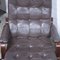 Vintage Scandinavian Patchwork Swivel Leather Armchair, 1960s, Image 9