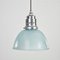 Holophane Pendant Light Blue Tint, 1930s, Image 3