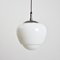 Czech Opaline Pendant Light Acorn B, 1950s 1