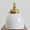 Antique Wall Light Opaline Shade, 1940s 5