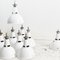 Lámpara colgante industrial de cúpula blanca, años 50, Imagen 7