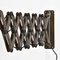 Large Vintage Scissor Wall Light, Image 5