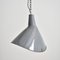 Industrial Grey Elliptical Benjamin Pendant Light, 1950s, Image 1