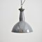 Industrial Grey Dome Benjamin Pendant Light, 1950s 1